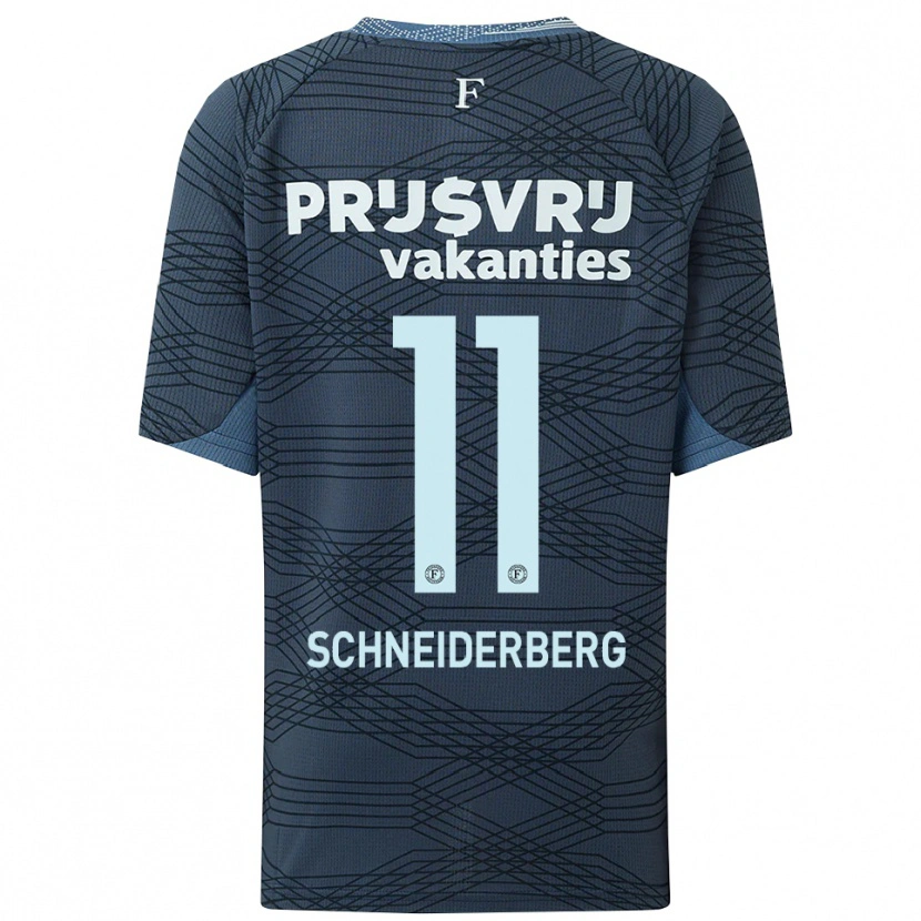Danxen Herren July Schneiderberg #11 Schwarz Grau Auswärtstrikot Trikot 2025/26 T-Shirt