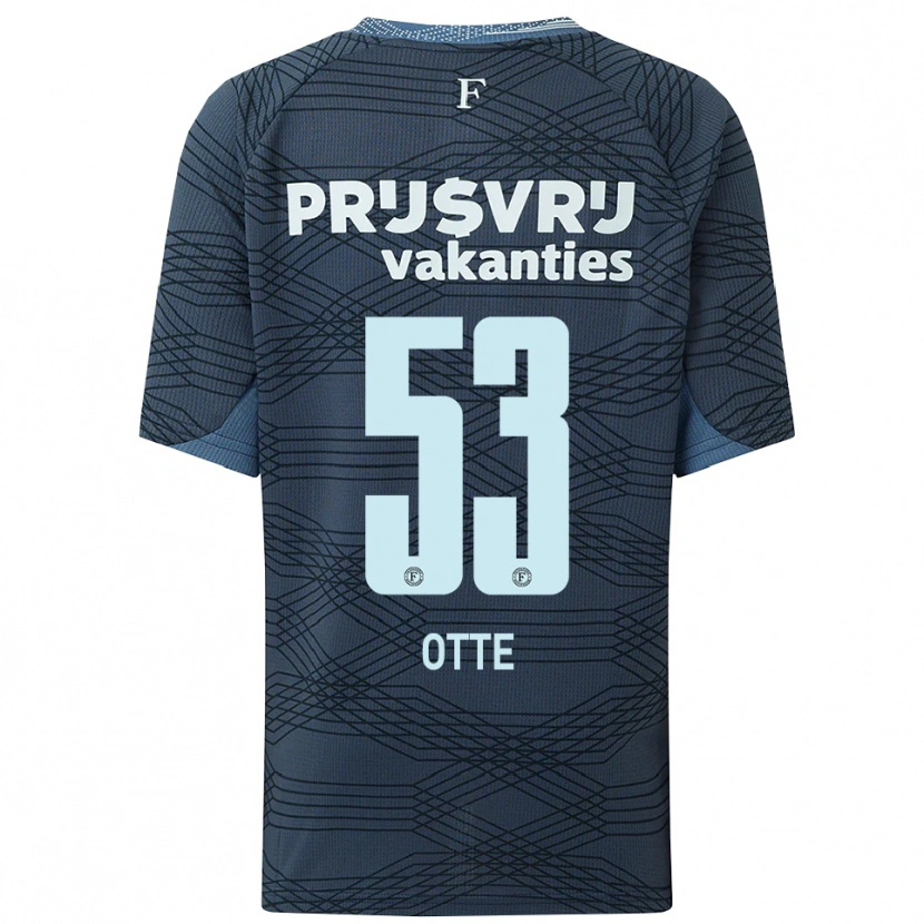 Danxen Herren Björn Otte #53 Schwarz Grau Auswärtstrikot Trikot 2025/26 T-Shirt