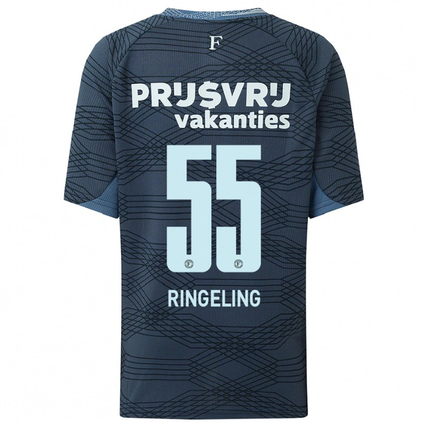 Danxen Herren Sam Ringeling #55 Schwarz Grau Auswärtstrikot Trikot 2025/26 T-Shirt