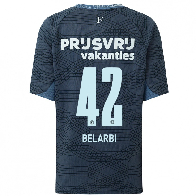 Danxen Herren Abdel Belarbi #42 Schwarz Grau Auswärtstrikot Trikot 2025/26 T-Shirt