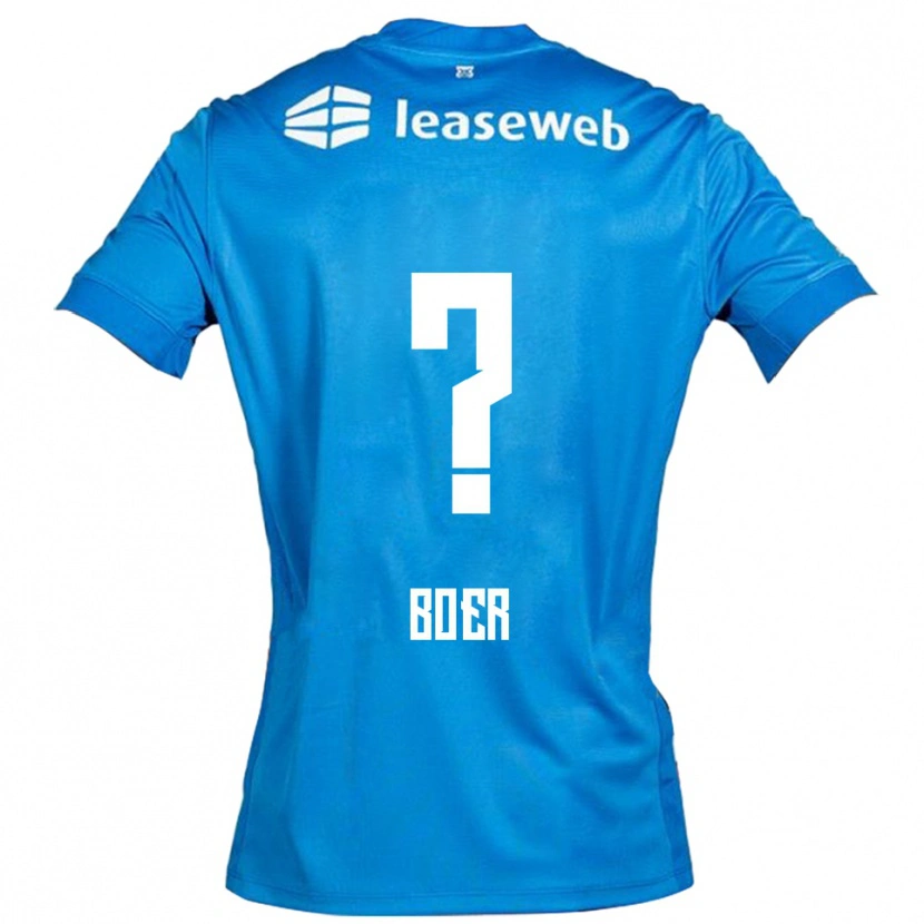 Danxen Herren Lars Boer #0 Blau Weiß Auswärtstrikot Trikot 2025/26 T-Shirt