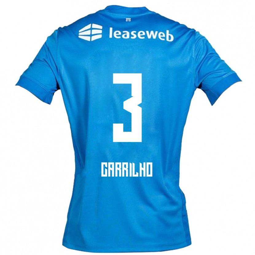Danxen Herren Calvin Carrilho #3 Blau Weiß Auswärtstrikot Trikot 2025/26 T-Shirt