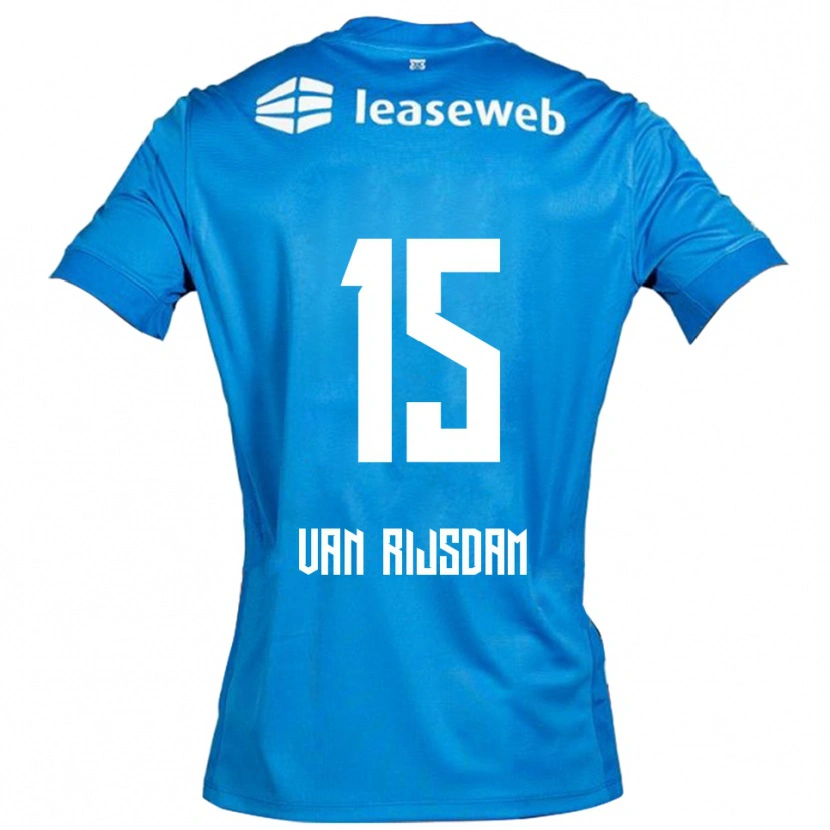 Danxen Herren Julian Van Rijsdam #15 Blau Weiß Auswärtstrikot Trikot 2025/26 T-Shirt