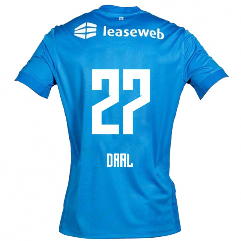 Danxen Herren Ro-Zangelo Daal #27 Blau Weiß Auswärtstrikot Trikot 2025/26 T-Shirt