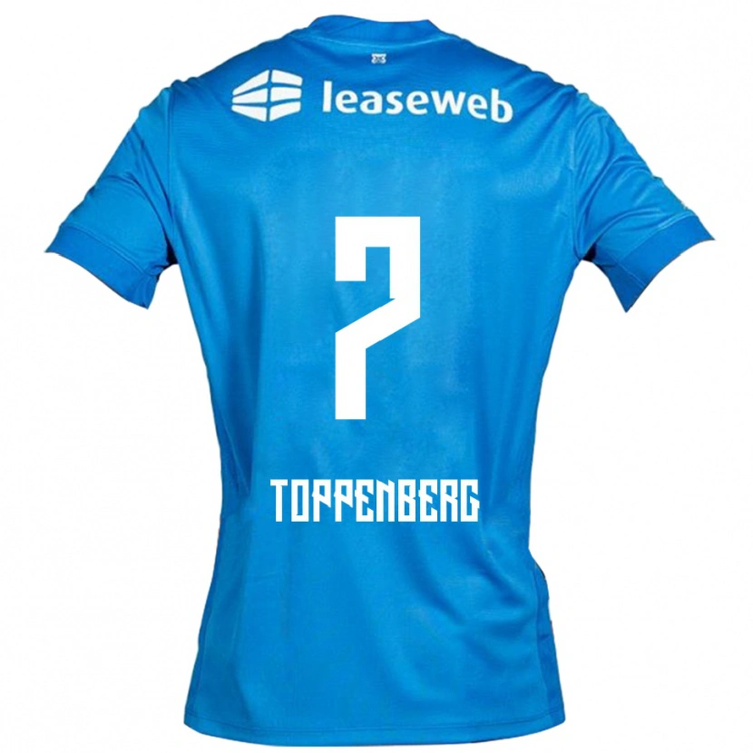 Danxen Herren Kevin Toppenberg #7 Blau Weiß Auswärtstrikot Trikot 2025/26 T-Shirt
