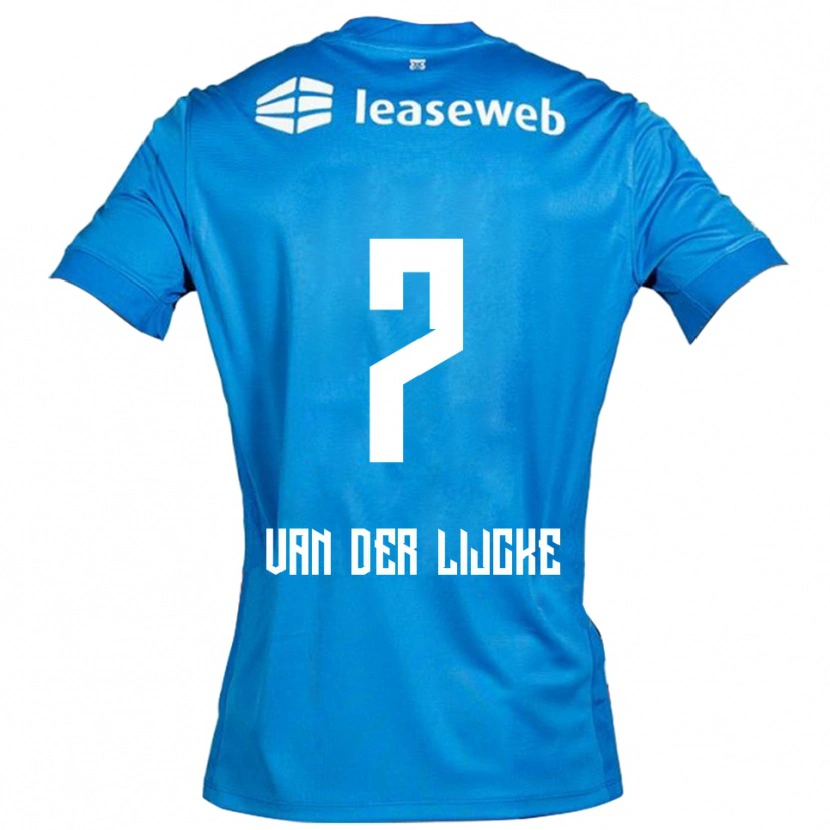 Danxen Herren Donny Van Der Lijcke #7 Blau Weiß Auswärtstrikot Trikot 2025/26 T-Shirt