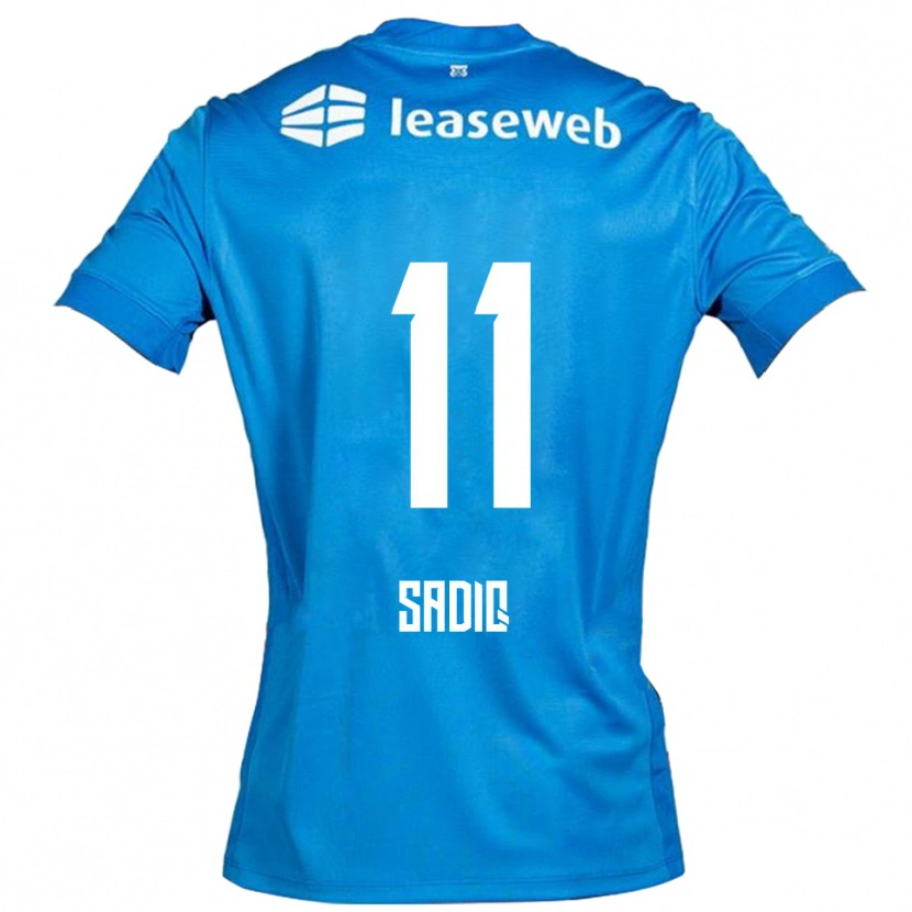Danxen Herren Ibrahim Sadiq #11 Blau Weiß Auswärtstrikot Trikot 2025/26 T-Shirt
