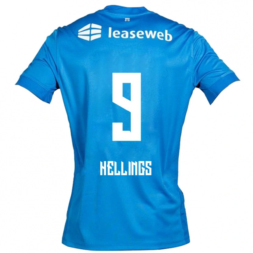 Danxen Herren Chavarello Hellings #9 Blau Weiß Auswärtstrikot Trikot 2025/26 T-Shirt