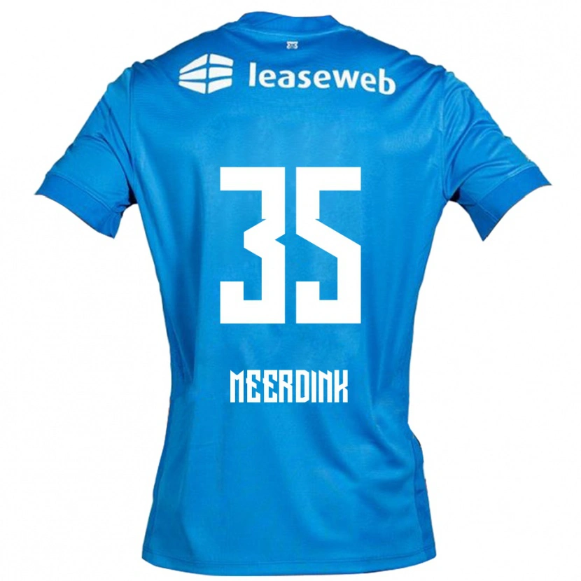 Danxen Herren Mexx Meerdink #35 Blau Weiß Auswärtstrikot Trikot 2025/26 T-Shirt