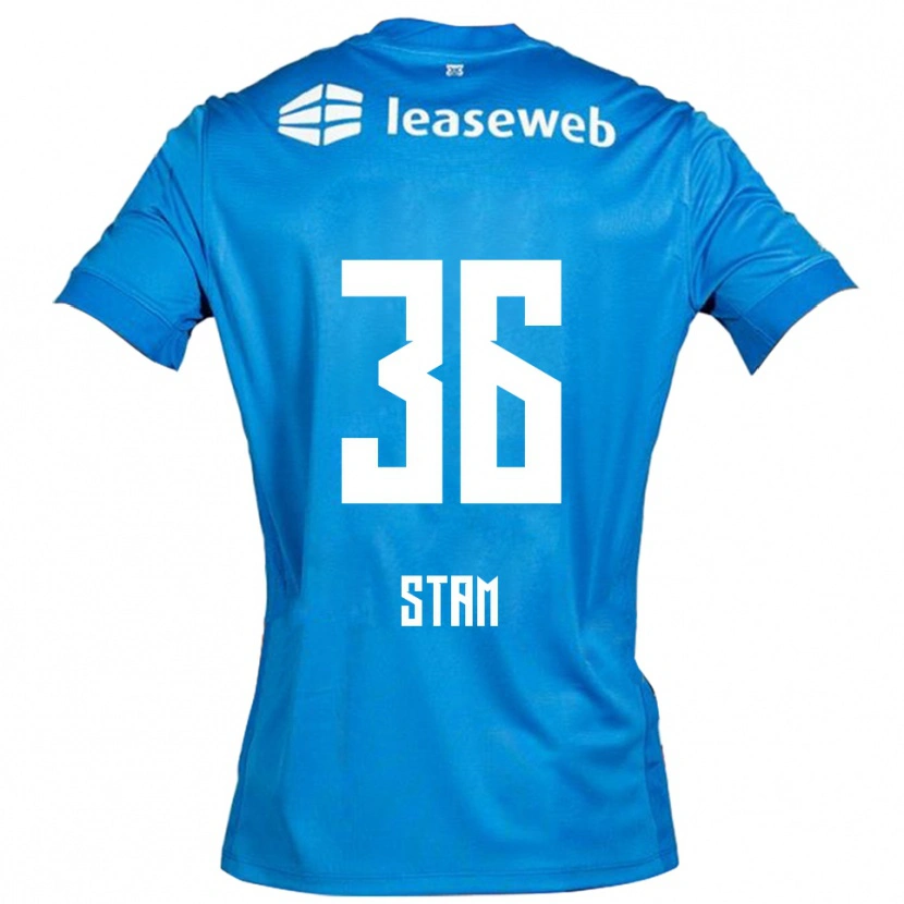 Danxen Herren Finn Stam #36 Blau Weiß Auswärtstrikot Trikot 2025/26 T-Shirt