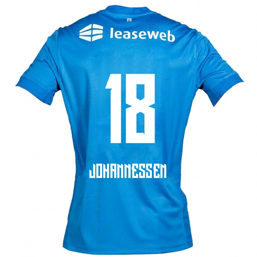 Danxen Herren Tómas Johannessen #18 Blau Weiß Auswärtstrikot Trikot 2025/26 T-Shirt