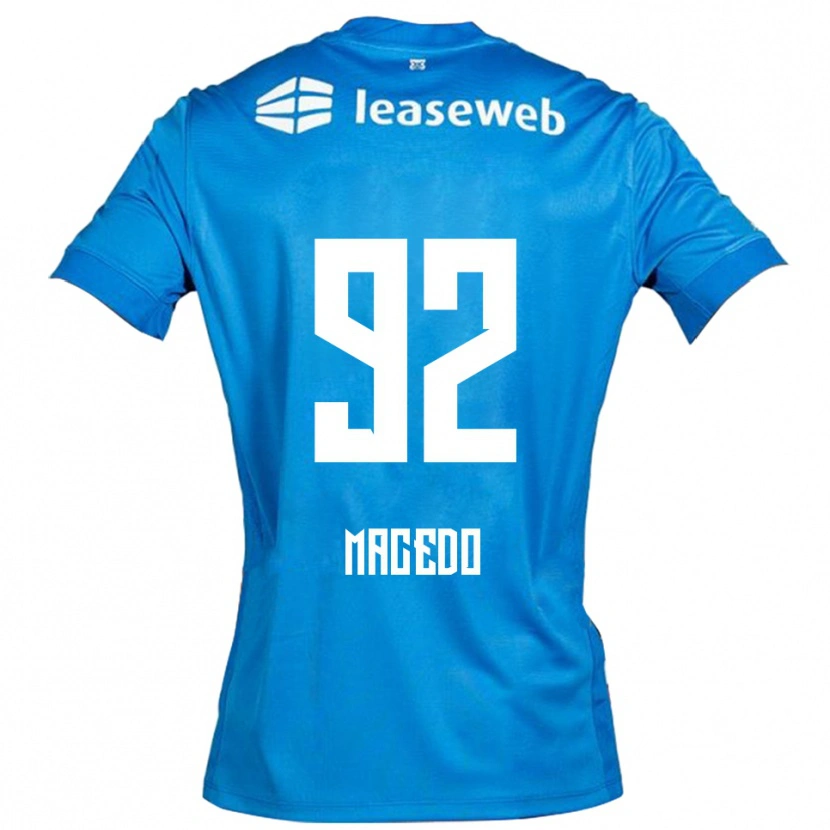 Danxen Herren Rodrigo Macedo #92 Blau Weiß Auswärtstrikot Trikot 2025/26 T-Shirt