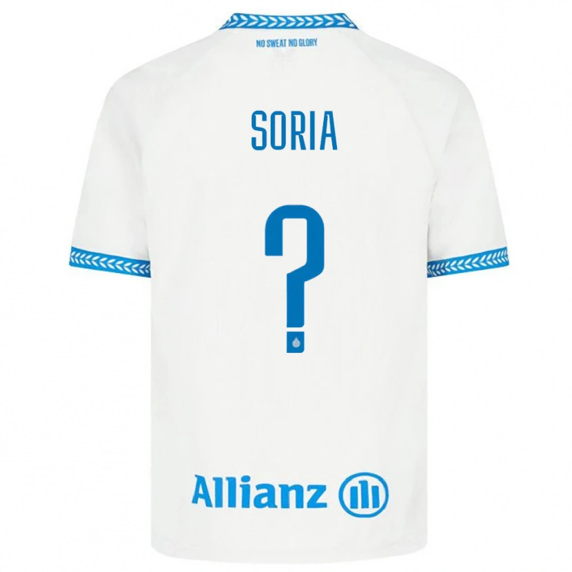 Danxen Herren Matteo Soria #0 Blau Weiß Auswärtstrikot Trikot 2025/26 T-Shirt