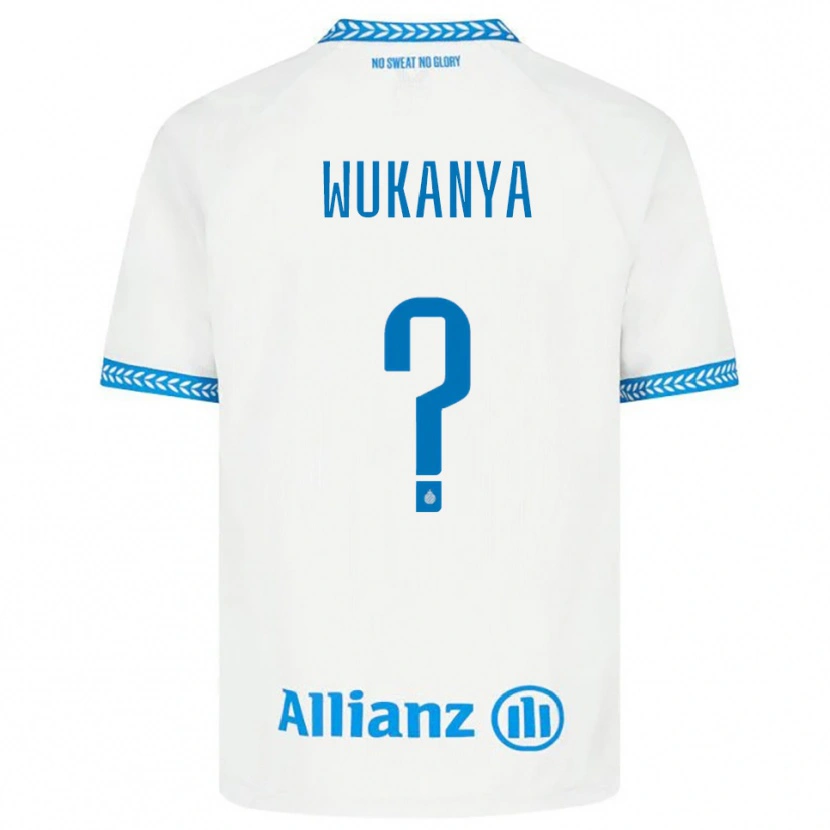 Danxen Herren Stéphane Wukanya #0 Blau Weiß Auswärtstrikot Trikot 2025/26 T-Shirt