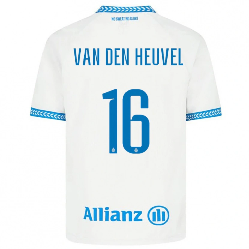 Danxen Herren Dani Van Den Heuvel #16 Blau Weiß Auswärtstrikot Trikot 2025/26 T-Shirt