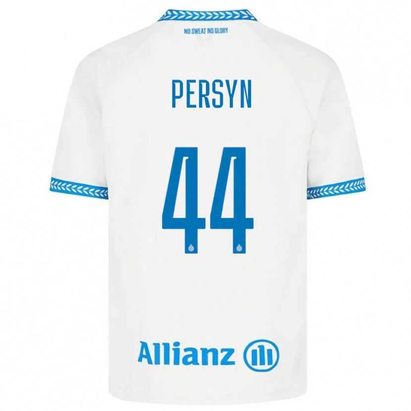 Danxen Herren Noor Persyn #44 Blau Weiß Auswärtstrikot Trikot 2025/26 T-Shirt