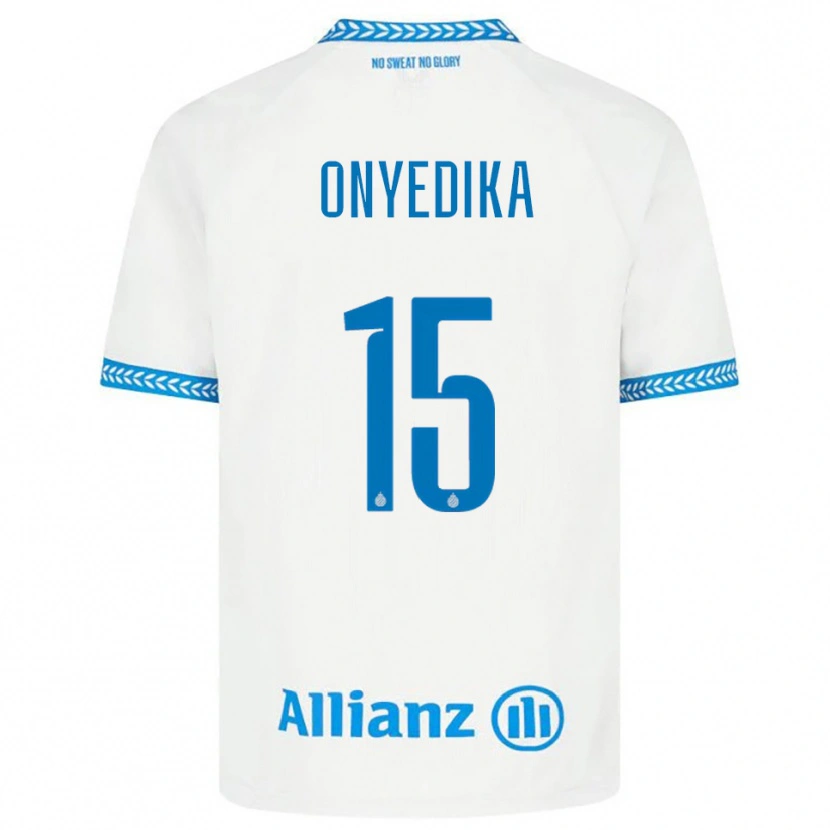 Danxen Herren Raphael Onyedika #15 Blau Weiß Auswärtstrikot Trikot 2025/26 T-Shirt
