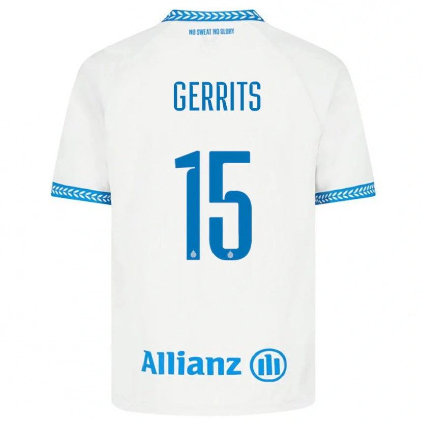 Danxen Herren Melanie Gerrits #15 Blau Weiß Auswärtstrikot Trikot 2025/26 T-Shirt