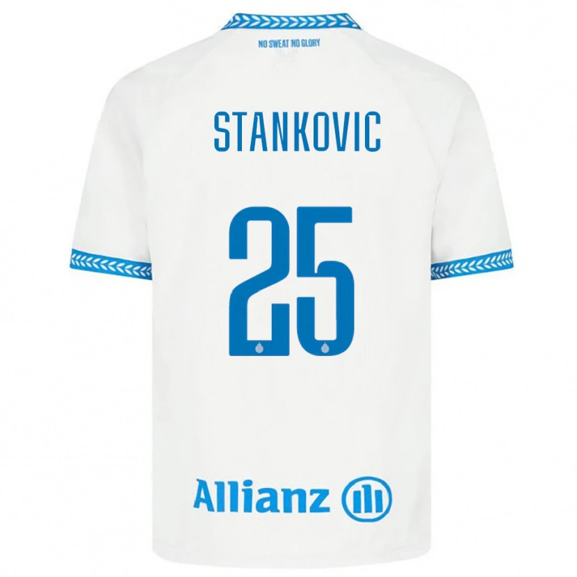 Danxen Herren Aleksandar Stanković #25 Blau Weiß Auswärtstrikot Trikot 2025/26 T-Shirt