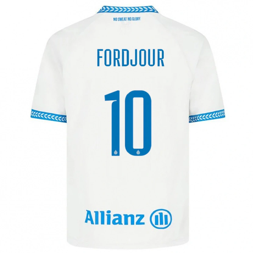 Danxen Herren Richmond Fordjour #10 Blau Weiß Auswärtstrikot Trikot 2025/26 T-Shirt