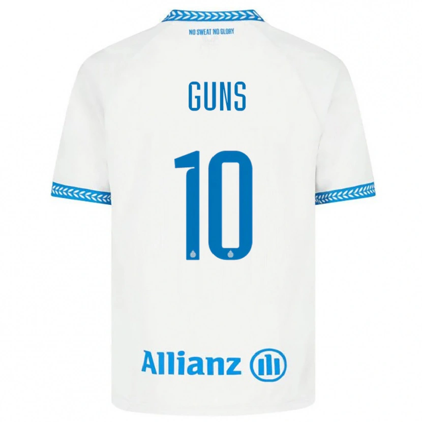 Danxen Herren Celien Guns #10 Blau Weiß Auswärtstrikot Trikot 2025/26 T-Shirt