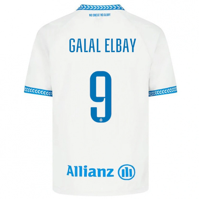Danxen Herren Mohamed Galal Elbay #9 Blau Weiß Auswärtstrikot Trikot 2025/26 T-Shirt