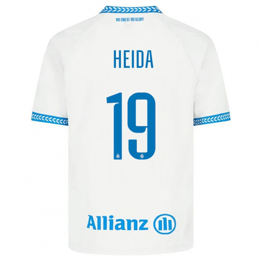 Danxen Herren Jade Heida #19 Blau Weiß Auswärtstrikot Trikot 2025/26 T-Shirt
