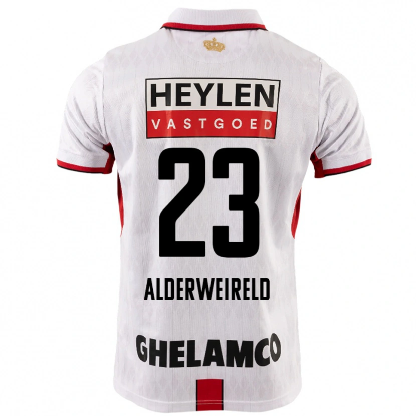 Danxen Herren Toby Alderweireld #23 Weiß Rot Auswärtstrikot Trikot 2025/26 T-Shirt
