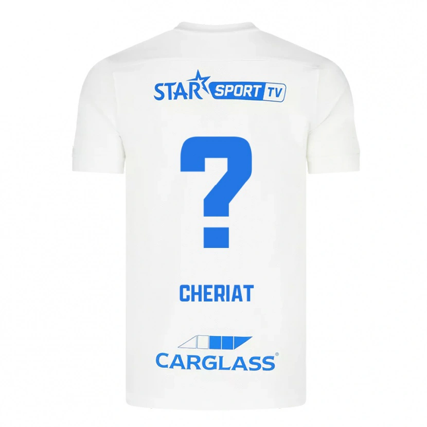 Danxen Herren Rayan Cheriat #0 Weiß Blau Auswärtstrikot Trikot 2025/26 T-Shirt