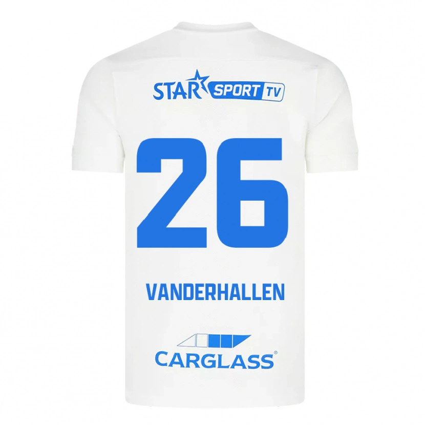 Danxen Herren Yari Vanderhallen #26 Weiß Blau Auswärtstrikot Trikot 2025/26 T-Shirt