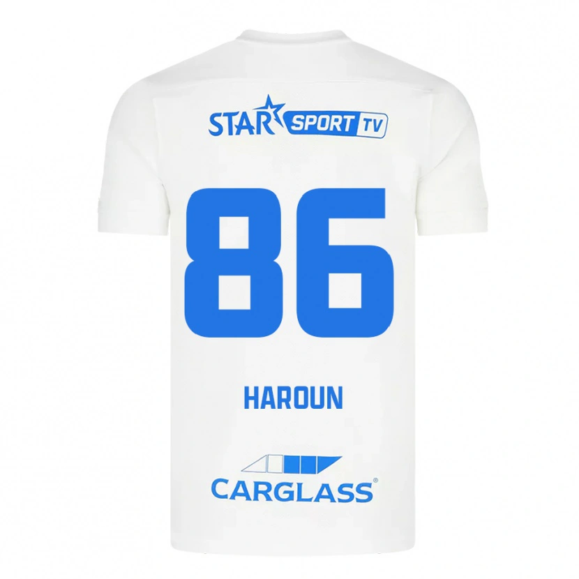 Danxen Herren Kenan Haroun #86 Weiß Blau Auswärtstrikot Trikot 2025/26 T-Shirt