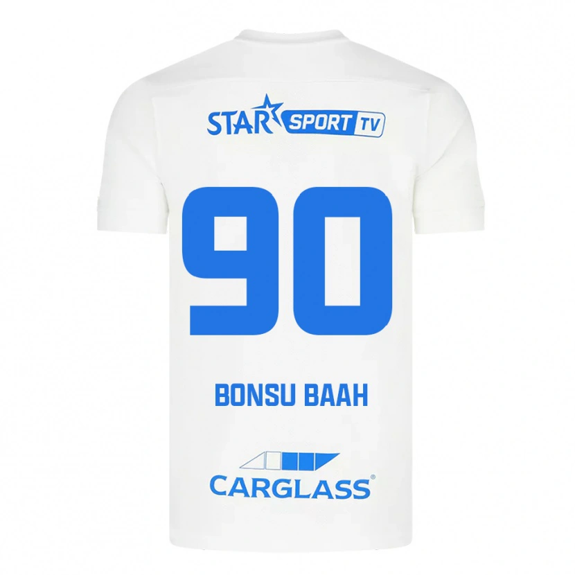 Danxen Herren Christopher Bonsu Baah #90 Weiß Blau Auswärtstrikot Trikot 2025/26 T-Shirt