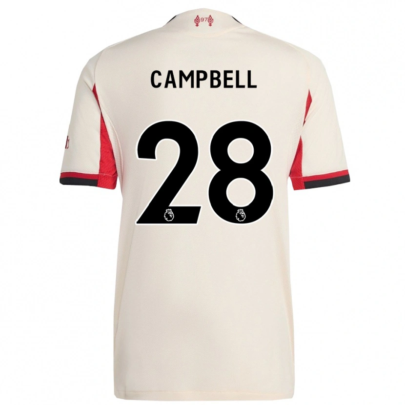 Danxen Herren Megan Campbell #28 Weiß Schwarz Auswärtstrikot Trikot 2025/26 T-Shirt