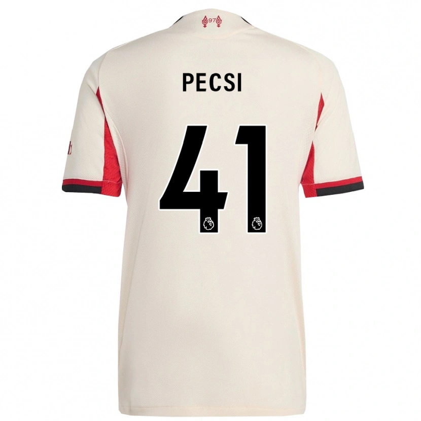 Danxen Herren Ármin Pécsi #41 Weiß Schwarz Auswärtstrikot Trikot 2025/26 T-Shirt