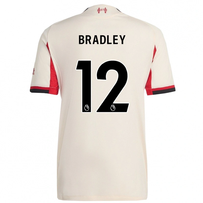 Danxen Herren Conor Bradley #12 Weiß Schwarz Auswärtstrikot Trikot 2025/26 T-Shirt