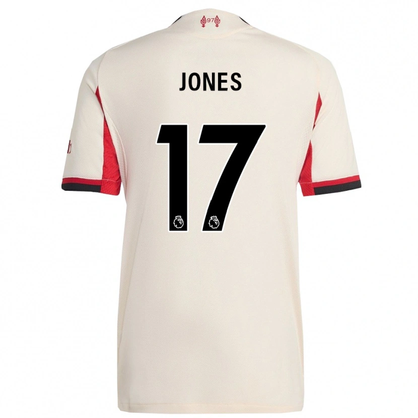 Danxen Herren Curtis Jones #17 Weiß Schwarz Auswärtstrikot Trikot 2025/26 T-Shirt