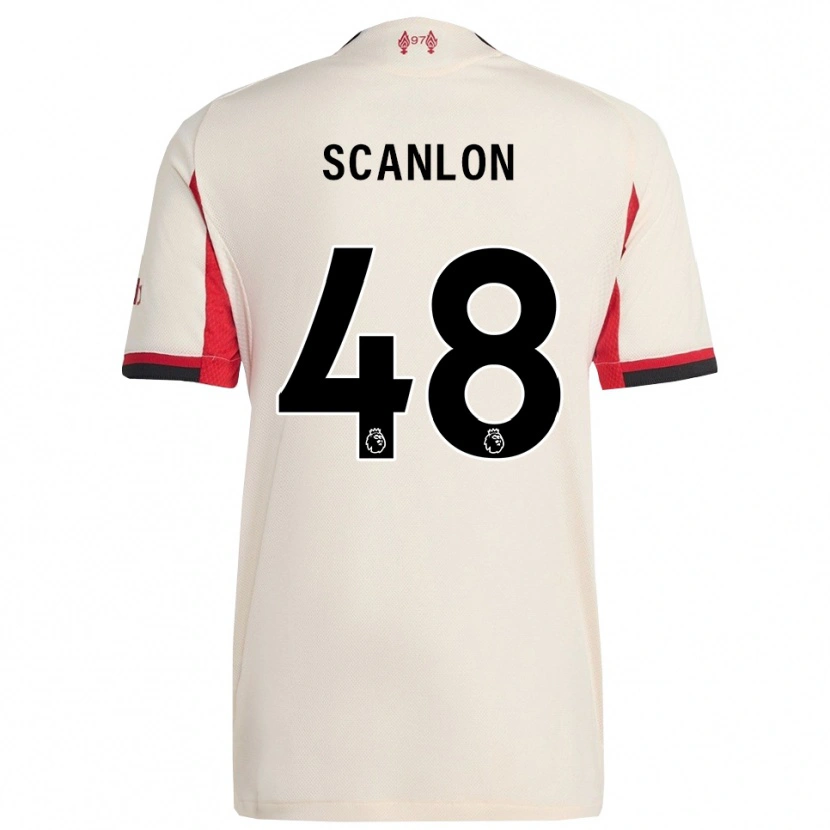 Danxen Herren Calum Scanlon #48 Weiß Schwarz Auswärtstrikot Trikot 2025/26 T-Shirt