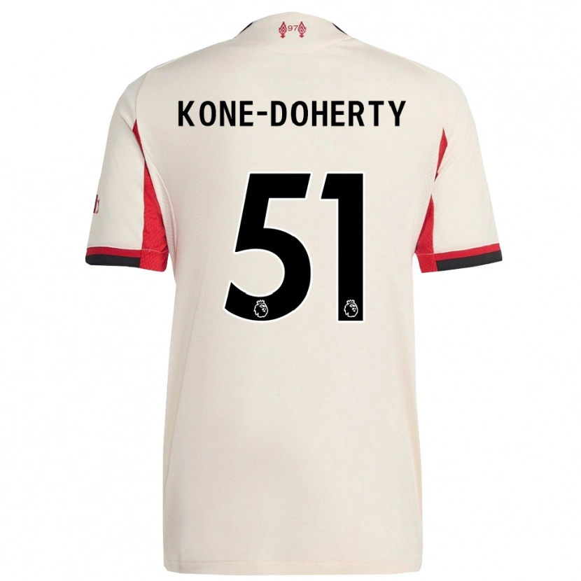 Danxen Herren Trent Kone-Doherty #51 Weiß Schwarz Auswärtstrikot Trikot 2025/26 T-Shirt
