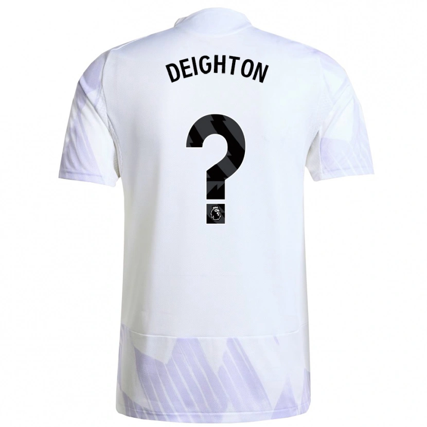 Danxen Herren Joe Deighton #0 Weiß Lila Lila Auswärtstrikot Trikot 2025/26 T-Shirt