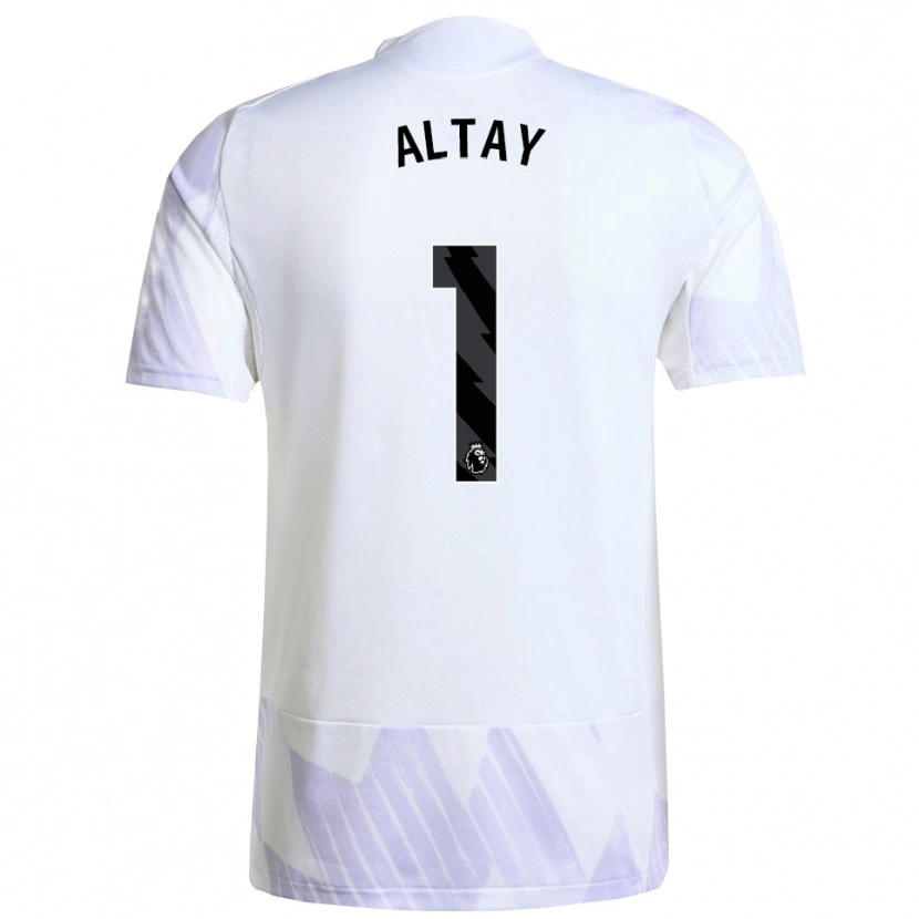 Danxen Herren Altay Bayındır #1 Weiß Lila Lila Auswärtstrikot Trikot 2025/26 T-Shirt