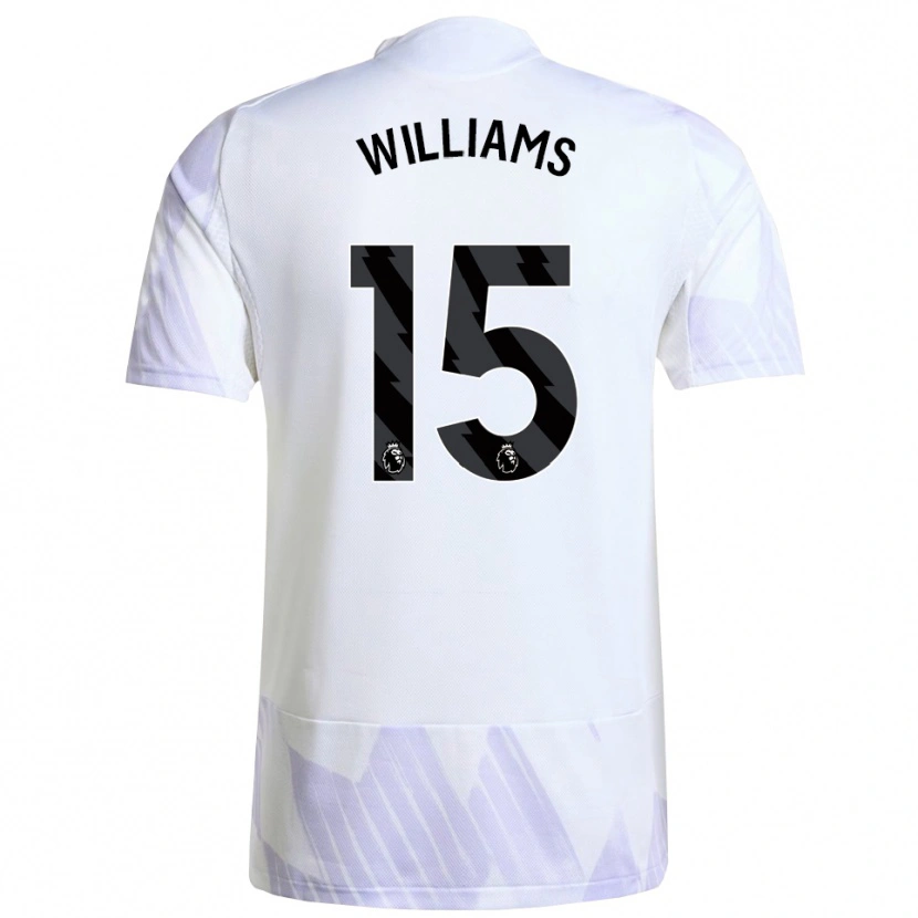 Danxen Herren Joe Williams #15 Weiß Lila Lila Auswärtstrikot Trikot 2025/26 T-Shirt