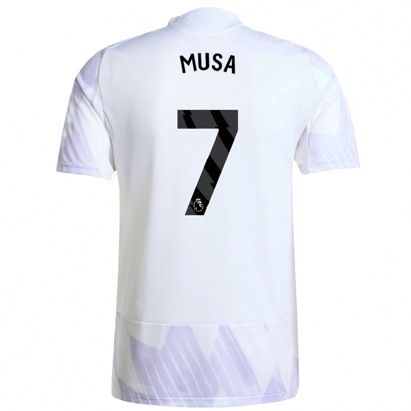 Danxen Herren Victor Musa #7 Weiß Lila Lila Auswärtstrikot Trikot 2025/26 T-Shirt