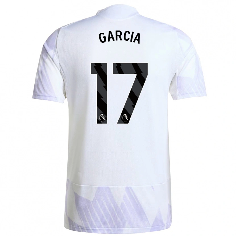 Danxen Herren Lucia Garcia #17 Weiß Lila Lila Auswärtstrikot Trikot 2025/26 T-Shirt