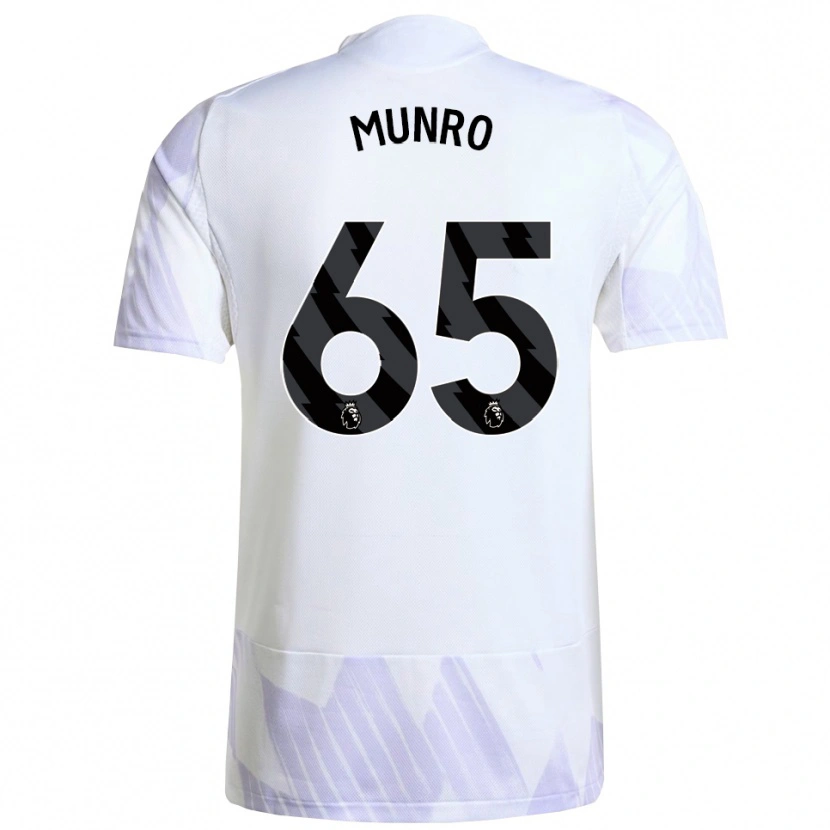 Danxen Herren Reece Munro #65 Weiß Lila Lila Auswärtstrikot Trikot 2025/26 T-Shirt