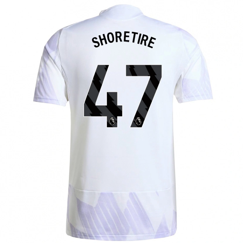 Danxen Herren Shola Shoretire #47 Weiß Lila Lila Auswärtstrikot Trikot 2025/26 T-Shirt