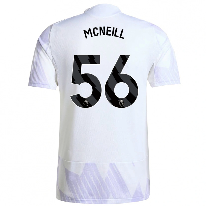 Danxen Herren Charlie Mcneill #56 Weiß Lila Lila Auswärtstrikot Trikot 2025/26 T-Shirt
