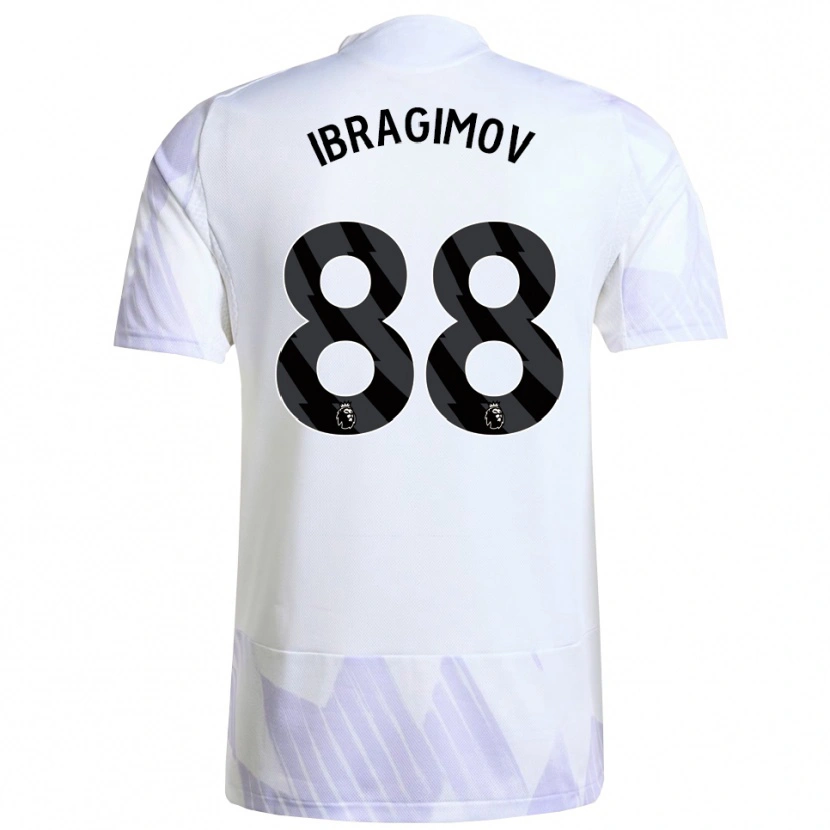 Danxen Herren Amir Ibragimov #88 Weiß Lila Lila Auswärtstrikot Trikot 2025/26 T-Shirt