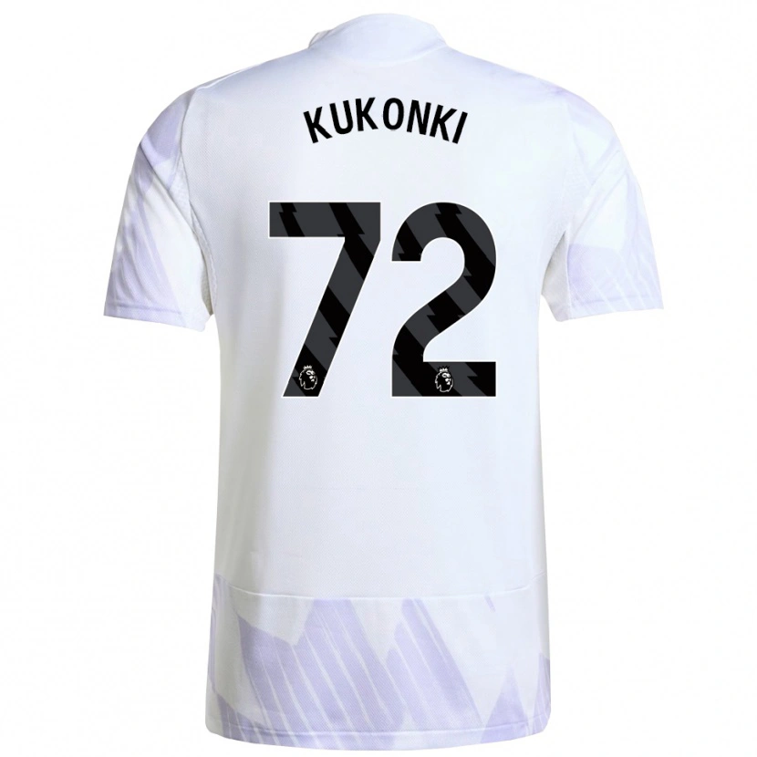 Danxen Herren Godwill Kukonki #72 Weiß Lila Lila Auswärtstrikot Trikot 2025/26 T-Shirt