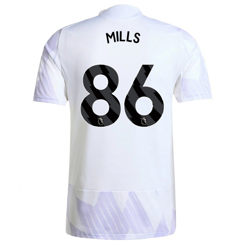 Danxen Herren Albert Mills #86 Weiß Lila Lila Auswärtstrikot Trikot 2025/26 T-Shirt