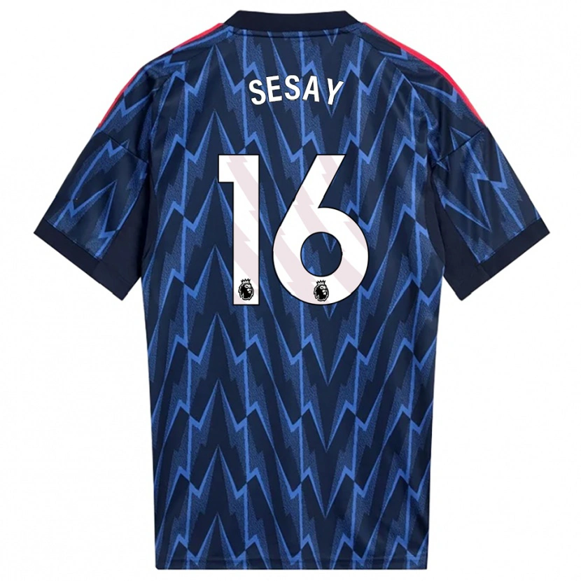 Danxen Herren Joshua Sesay #16 Marine Rot Auswärtstrikot Trikot 2025/26 T-Shirt